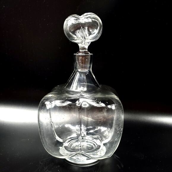 Orrefors Petite Bottle Decanter Liquor Blown Glass Stopper Cordial Bar Swedish - Picture 1 of 9